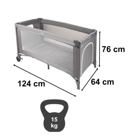 Łóżeczko dziecięce turystyczne składane z materacem max. 15kg